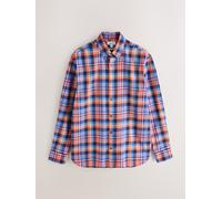 Next Camicia a N. Premium Motivo a scacchi Soft Touch Smart Manica lunga medium blu