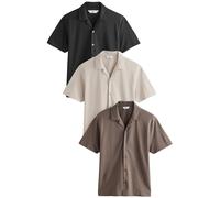 Next Camicia beige / marrone / nero Uomo Next 4XL