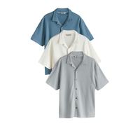 Next Camicia blu fumo / grigio / bianco Uomo - Abbigliamento - Taglie comode - Camicie da uomo Next 4XL