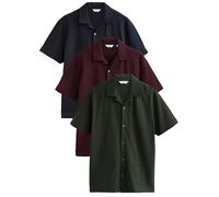 Next Camicia blu notte / verde scuro / borgogna Uomo Next 4XL