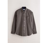 Next Camicia con Oxford A quadri Manica lunga elasticizzata large Marrone