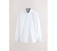 Next Camicia con Oxford Manica lunga elasticizzata Bianco