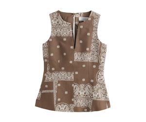 Next Camicia da donna terra d'ombra / pietra / bianco Donna Next L