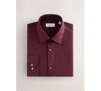 Next Camicia elegante in cotone 100% con trama testurizzata 16in rosso