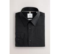 Next Camicia elegante in cotone testurizzato, facile da lavare 16in Nero