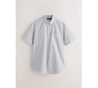 Next Camicia facile da stirare con colletto Manica corta Oxford abbottonato medium Bianco