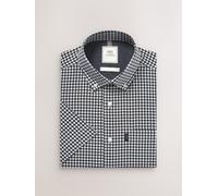 Next Camicia facile da stirare con colletto Manica corta Oxford abbottonato medium blu