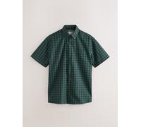 Next Camicia facile da stirare con colletto Manica corta Oxford abbottonato Nero
