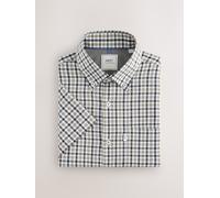 Next Camicia facile da stirare con colletto Manica corta Oxford abbottonato xsmall blu