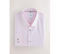 Next Camicia formale a manica lunga in cotone Stretch 16in rosa