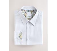 Next Camicia formale a maniche lunghe in cotone con polsino singolo 100% 165in Bianco