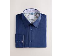 Next Camicia formale a maniche lunghe in cotone con polsino singolo 100% 165in blu