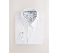 Next Camicia formale a maniche lunghe in cotone con polsino singolo 100% 17in Bianco