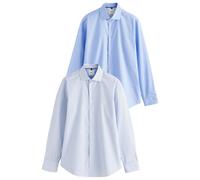 Next Camicia genziana / blu chiaro / bianco Uomo Next M-L genziana / blu chiaro / bianco