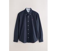 Next Camicia Oxford a maniche lunghe large blu