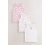 Next Canotte stampate 3 Confezione (1.5-16 anni) 122128cm rosa