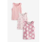 Next Canotte stampate 3 Confezione (1.5-16 anni) 134140cm rosa