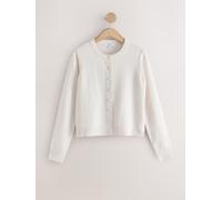 Next Cardigan a maniche lunghe girocollo morbidissimo large crema