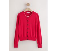 Next Cardigan a strati aperto in morbido cotone. xsmall rosso