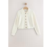 Next Cardigan con collo lavorato a maglia in lana xlarge crema
