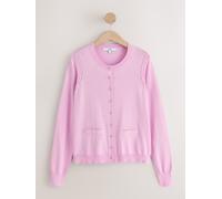 Next Cardigan girocollo in morbido cotone. xsmall rosa