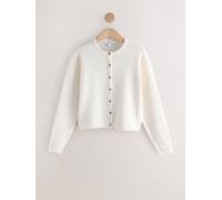 Next Cardigan lavorato a maglia con Girocollo large Bianco