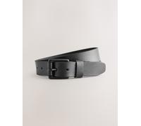 Next Cintura casual in pelle con fibbia a rullo medium Nero