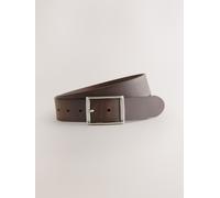 Next Cintura casual in pelle con fibbia completa xlarge Marrone