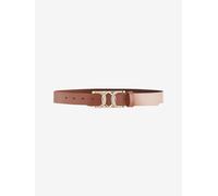 Next Cintura in pelle con fibbia regolare medium Marrone