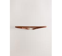 Next Cintura sottile con fibbia a snodo xlarge Marrone