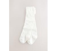 Next Collant con farfallino in cotone testurizzato 98104cm crema