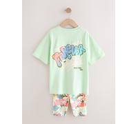 Next Completo con T-shirt e shorts stile ciclista (3-16 anni) 158164cm verde