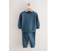 NEXT Ragazzo Completo con felpa e pantaloni da jogging tinta unita Blu alzavola 9 Mesi-12 Mesi