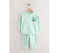 Next Completo felpa girocollo stampata e pantaloni della tuta (3mesi-7anni) 8086cm verde