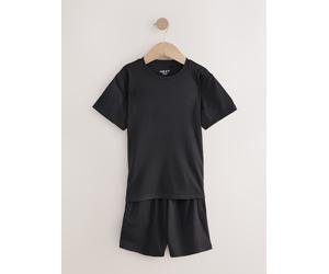 Next Completo sportivo T-shirt e shorts (3-16 anni) 128134cm Nero