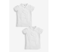Next Confezione 2 polo a maniche corte in cotone per bambine (316 ) 128134cm Bianco