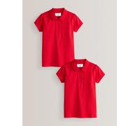 Next Confezione 2 polo a maniche corte in cotone per bambine (316 ) 128134cm rosso