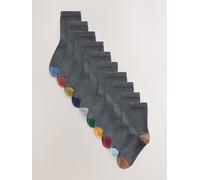 Next Confezione da 10 paia di calzini in misto cotone uk125eu31 Grigio