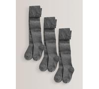 Next Confezione da 3 collant da scuola in misto cotone 110116cm Grigio