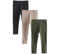 NEXT Confezione da 3 Leggings a Coste Cachi/Pietra 6 Mesi