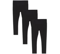 NEXT Confezione da 3 Leggings a Vita Alta Nero 6 Anni