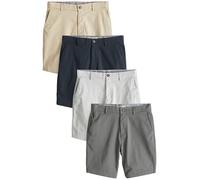 NEXT Confezione da 4 Shorts Chino Elasticizzati - vestibilità Dritta Multi 44