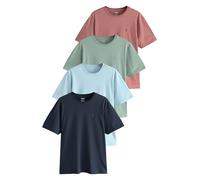 NEXT Confezione da 4 t-Shirt - vestibilità Regular Navy/Blue/Pink/Green M