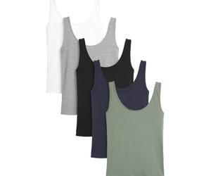NEXT Confezione da 5 canotte con spalline larghe Multi 40