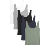 NEXT Confezione da 5 canotte con spalline larghe Multi 46