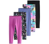 NEXT Confezione da 5 Leggings Black Pink Multi Splat 5 Anni