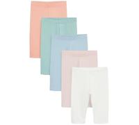 NEXT Confezione da 5 Leggings Corti Rosa/Blu 9 Anni