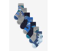 Next Confezione da 7 paia di calzini in misto cotone blu