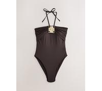 Next Costume da bagno a fascia contenitivo per la pancia Hardware 42 Marrone