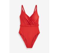 next Costume da bagno avvolgente con cintura intrecciata e controllo della pancia 52 rosso